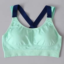 Load image into Gallery viewer, Lovely Push Up Cross-Strap Wireless Padded Sports Bra for Women