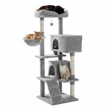 Load image into Gallery viewer, Cat Tree Gray and Beige Indoor Climbing Tower