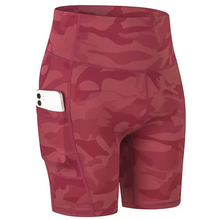 Load image into Gallery viewer, Women's High Waist Yoga Shorts with Pocket