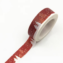 Load image into Gallery viewer, Christmas Washi Tape with Snowflake and Reindeer Designs for Holiday Crafts