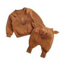 Load image into Gallery viewer, Cozy Winter Baby Outfit Set Cotton Long Sleeve Top and Pants