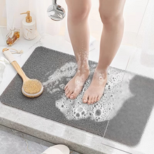 Load image into Gallery viewer, Bathroom Non Slip Shower Mat Waterproof Rectangular Bath Floor Mat 16x24 in