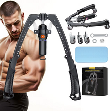 Load image into Gallery viewer, Adjustable Hydraulic Chest and Arm Exerciser with Steel Frame and Nonslip Handles