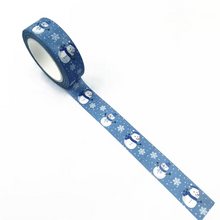 Load image into Gallery viewer, Christmas Washi Tape with Snowflake and Reindeer Designs for Holiday Crafts