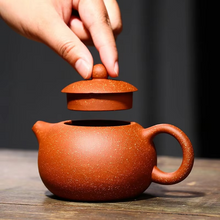 Load image into Gallery viewer, Handmade Yixing Clay Teapot 7oz Chinese Zisha Kung Fu Tea Kettle