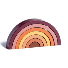 Load image into Gallery viewer, Montessori Rainbow Arch Bridge Wooden Building Blocks for Kids