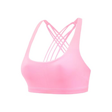 Load image into Gallery viewer, Women's Cross Back Push Up Sports Bra for Fitness, Running, and Yoga