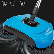 Load image into Gallery viewer, 3-in-1 Stainless Steel Push Broom with Dustpan and Scraper for Easy Home Cleaning