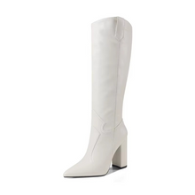 Load image into Gallery viewer, European Style Knee High Boots for Women, High Heel Pointed Toe Western Boots