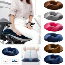 Load image into Gallery viewer, Memory Foam Donut Seat Cushion for Tailbone Support