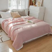 Load image into Gallery viewer, Muslin Cotton Blanket Multi-Layer Lightweight Bedspread