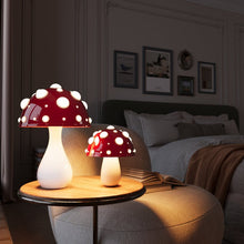 Load image into Gallery viewer, Mushroom Table Lamp with Warm White LED and Dotted Acrylic Diffuser