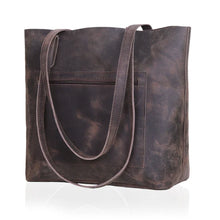 Load image into Gallery viewer, Romeo Leather Tote Bag Buffalo Hide Split Leather