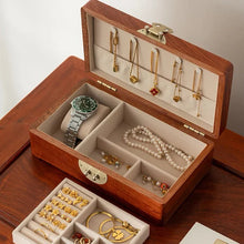 Load image into Gallery viewer, Retro Solid Wood Jewelry Storage Box Organizer