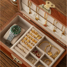 Load image into Gallery viewer, Retro Solid Wood Jewelry Storage Box Organizer