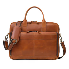 Load image into Gallery viewer, Austin Laptop Leather Briefcase, Buffalo Leather, Tan