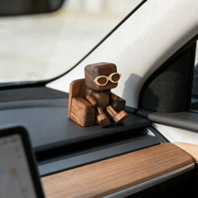 Load image into Gallery viewer, Wobbling Mini Figurine Car Ornament, Black Walnut Wood