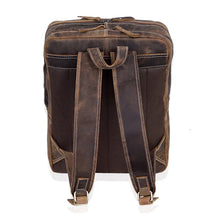 Load image into Gallery viewer, Vintage Leather Travel Backpack, Full Grain Buffalo Leather