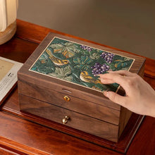 Load image into Gallery viewer, Solid Wood Jewelry Box Organizer with Dual Drawers