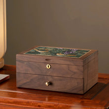 Load image into Gallery viewer, Solid Wood Jewelry Box Organizer with Dual Drawers