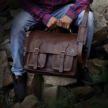 Load image into Gallery viewer, Roosevelt Buffalo Leather Briefcase 16 Inch