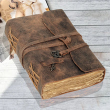 Load image into Gallery viewer, Vintage Leather Journal Notebook with Antique Deckle Edge Paper