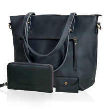 Load image into Gallery viewer, Portland Buffalo Leather Tote Bag, Brown Full Grain