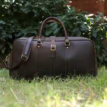 Load image into Gallery viewer, Leather Travel Duffel Bag Full Grain Buffalo Leather