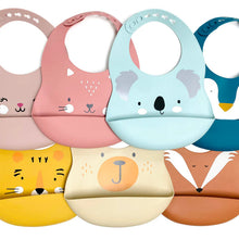 Load image into Gallery viewer, Silicone Baby Bib for Easy Mealtime