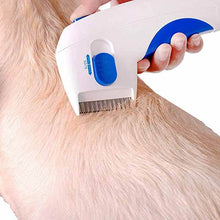 Load image into Gallery viewer, Electric Pest Removal Comb for Dogs and Cats with Detachable Head and Battery Power