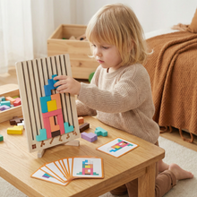 Load image into Gallery viewer, Wooden Shape Sorting Blocks for Early Learning