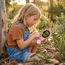 Load image into Gallery viewer, Kids Handheld Digital Microscope with Built in Screen and 500x Zoom in Dinosaur and Unicorn Styles