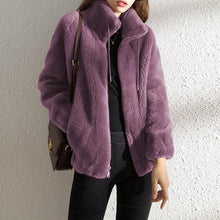 Load image into Gallery viewer, High Collar Fur Down Jacket
