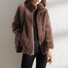 Load image into Gallery viewer, High Collar Fur Down Jacket