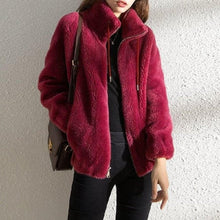 Load image into Gallery viewer, High Collar Fur Down Jacket