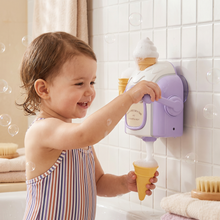 Load image into Gallery viewer, Ice Cream Machine Bath Toy with Bubble Maker and Friendly Face in Four Colors