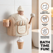 Load image into Gallery viewer, Ice Cream Machine Bath Toy with Bubble Maker and Friendly Face in Four Colors