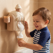 Load image into Gallery viewer, Ice Cream Machine Bath Toy with Bubble Maker and Friendly Face in Four Colors