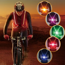 Load image into Gallery viewer, Reflective LED Safety Vest for Running, Cycling and Walking