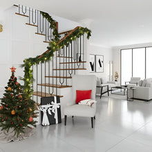 Load image into Gallery viewer, LED Illuminated Christmas Wreath with Warm White Lights