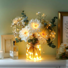 Load image into Gallery viewer, Light Up Flower Jar Arrangement with Warm LED Lights for Tables and Shelves