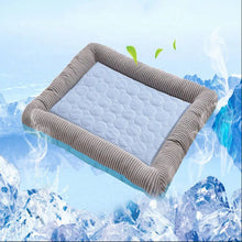 Load image into Gallery viewer, Breathable Pet Cooling Mat with Ice Silk Surface and Dense Edge Stitching for Dogs and Cats