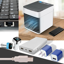 Load image into Gallery viewer, Portable Mini Air Cooler 3 in 1 USB Air Conditioner with LED Light