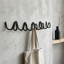 Load image into Gallery viewer, Modern Wrought Iron Wall Hook, Wave Design