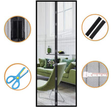 Load image into Gallery viewer, Magnetic Door Screen Curtain with Easy Magnetic Closure