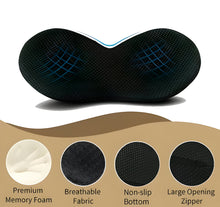 Load image into Gallery viewer, Memory Foam Car Seat Cushion for Sciatica Relief and Posture Support