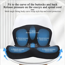 Load image into Gallery viewer, Memory Foam Relief Pillow for Sciatica Pain and Extended Sitting Comfort