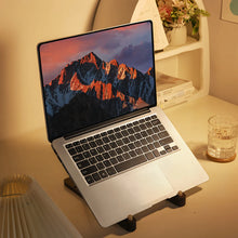 Load image into Gallery viewer, Walnut Adjustable Laptop Stand, 8 Height Portable Holder