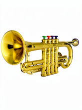 Load image into Gallery viewer, Toy Trumpet with Four Colored Keys for Kids Musical Learning