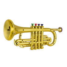 Load image into Gallery viewer, Toy Trumpet with Four Colored Keys for Kids Musical Learning